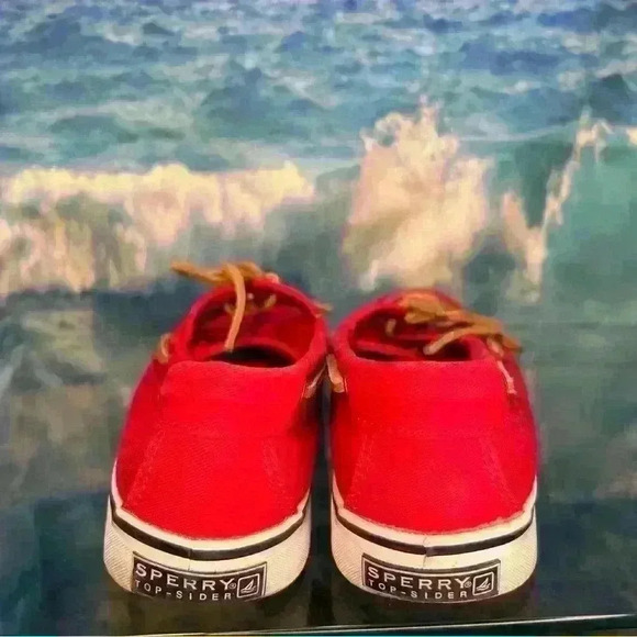 Red Sperry’s Topsider Boat Shoe - Picture 4 of 16
